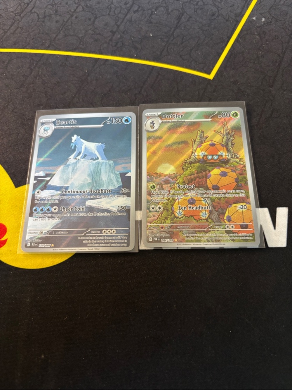 Pokemon Men Other Holo Blue and Orange Single Card Set